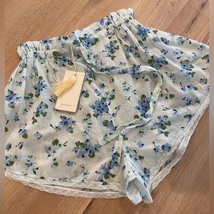 NWT Doen Scout Short - Blue Primrose Floral - XXS